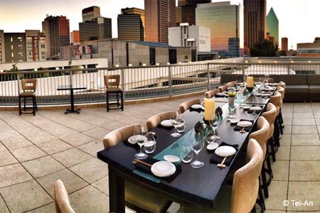 Rh rooftop restaurant Dallas